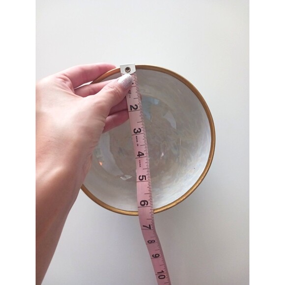 Hand Painted Signed Alpha Walker Witt Ornate Art Bowl Gilt Blank Vintage - Picture 3 of 14